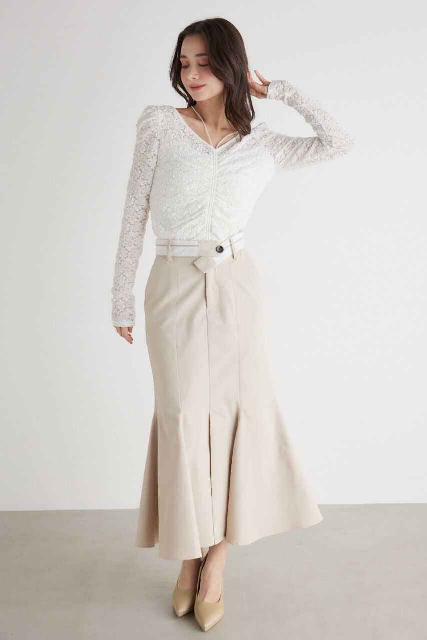 rienda「バンピーレースFIT TOP」|Tシャツ・カットソー|