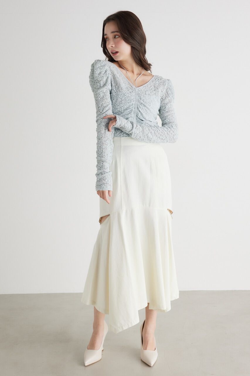 rienda「バンピーレースFIT TOP」|Tシャツ・カットソー|