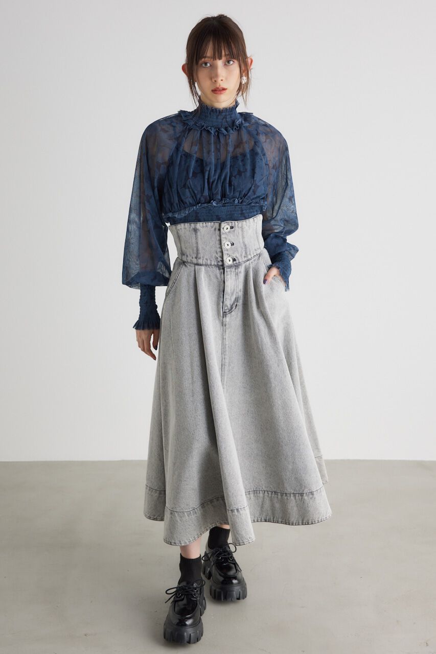 rienda「シャーリングH/W BLS」|シャツ・ブラウス|