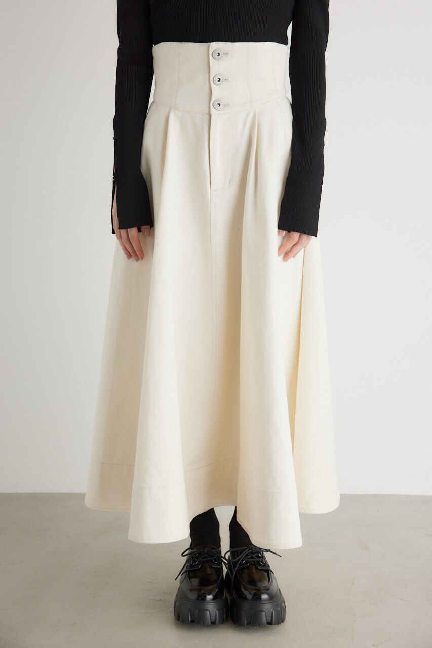 rienda「ターンBELTJ/Wフレア SK」|スカート|