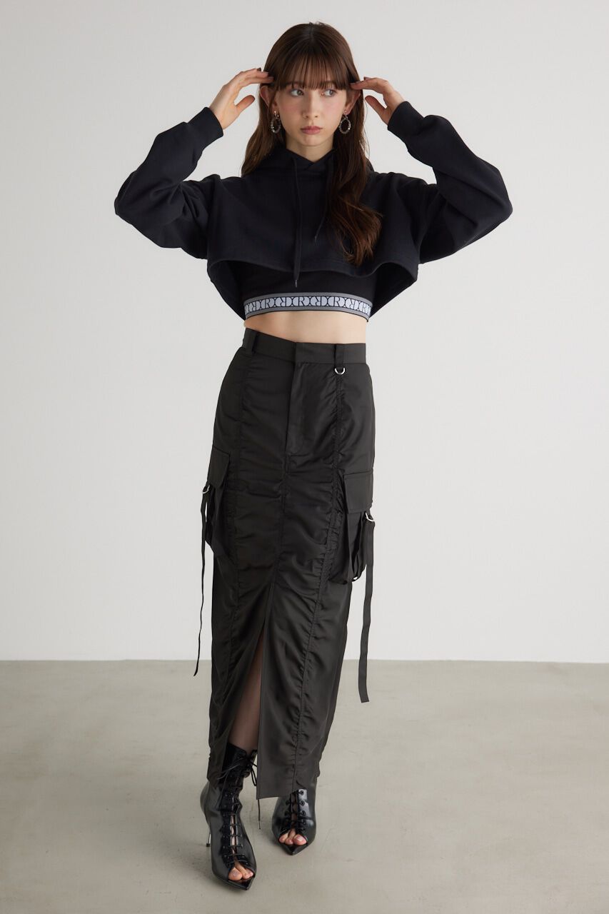 rienda「クロップドフーディースウェットTOP」|Tシャツ・カットソー|