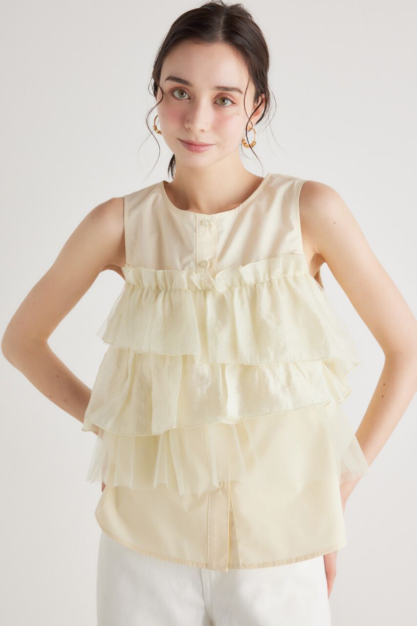 rienda「チュールビスチェコンビ BLS」|シャツ・ブラウス|YEL