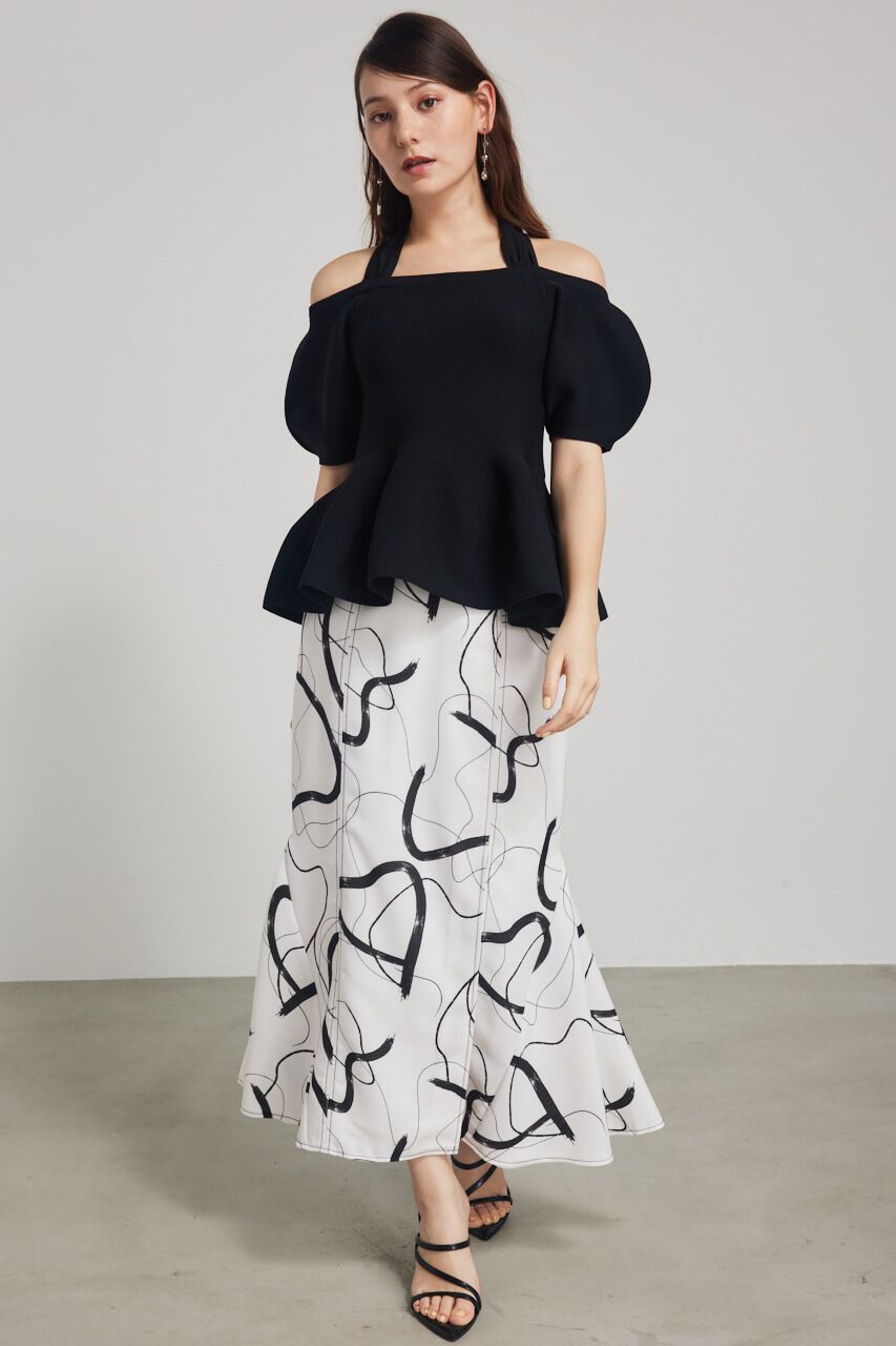 rienda「メニーWAYペプラムKnit TOP」|ニット・セーター|