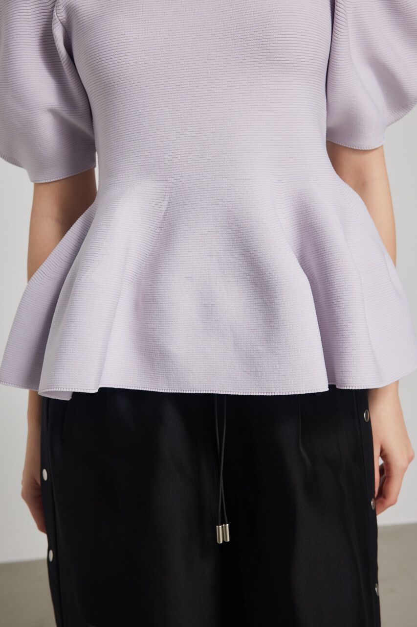 rienda「メニーWAYペプラムKnit TOP」|ニット・セーター|