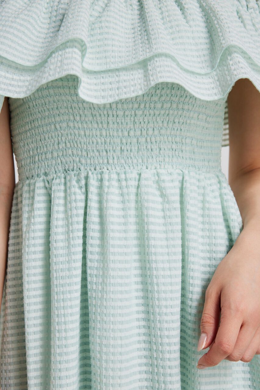 rienda「オフショルダーフリルフレアOP」|ワンピース|