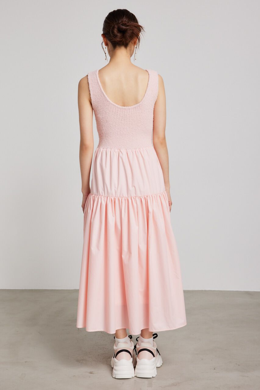 rienda「サマーシャギーknitコンビフレアOP」|ワンピース|