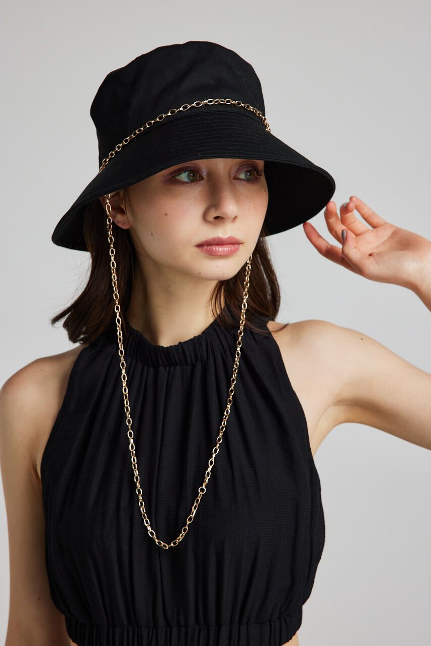 rienda「チェーンハングバケットハット」|その他|BLK