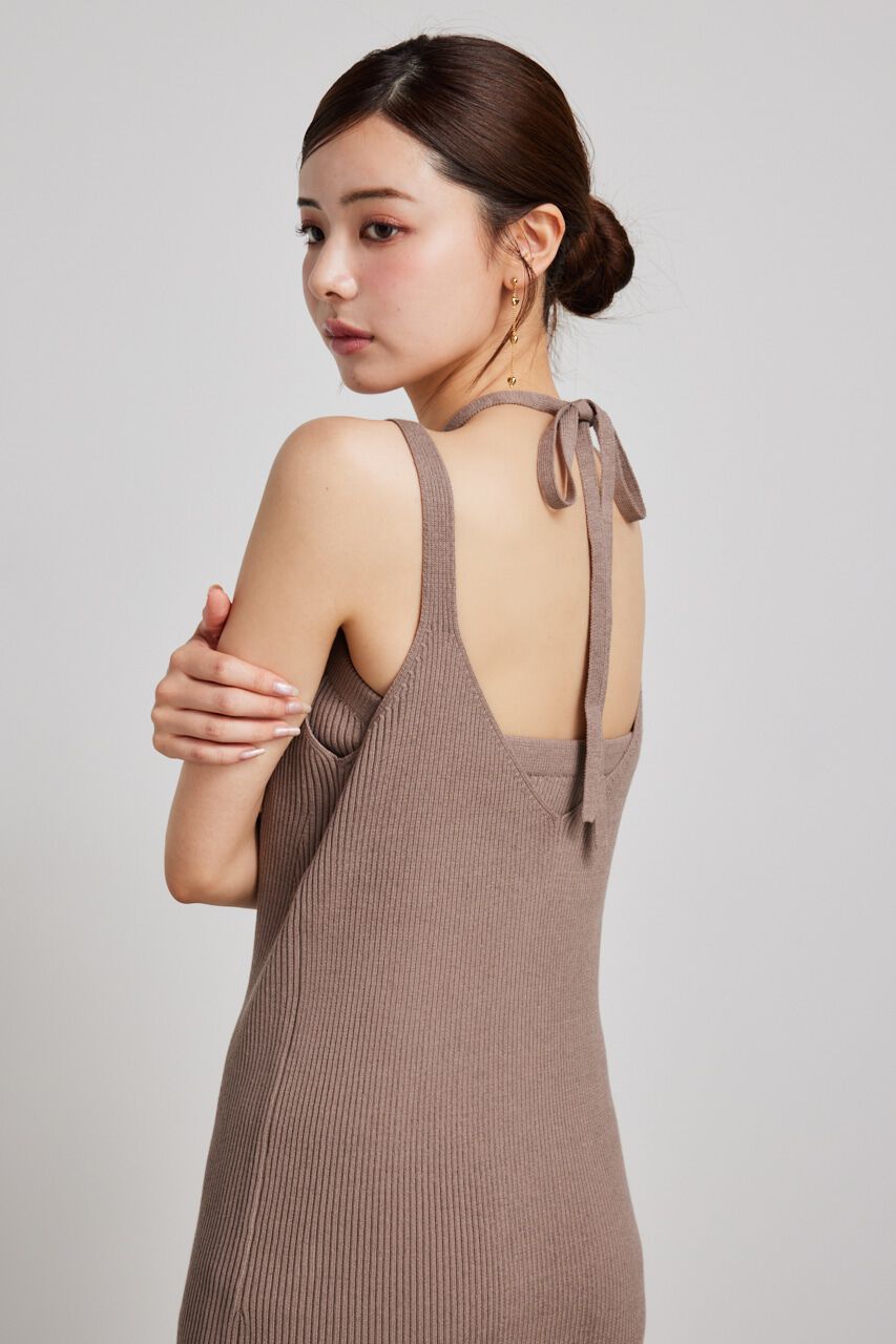 rienda「ベアSETサスペンダーKnit OP」|ワンピース|