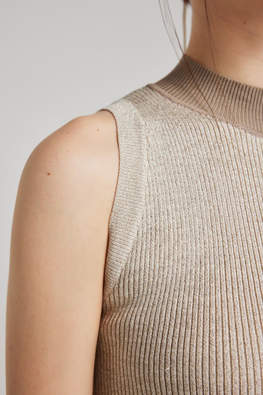 rienda「メッシュコンビバイカラーKnit OP」|ワンピース|