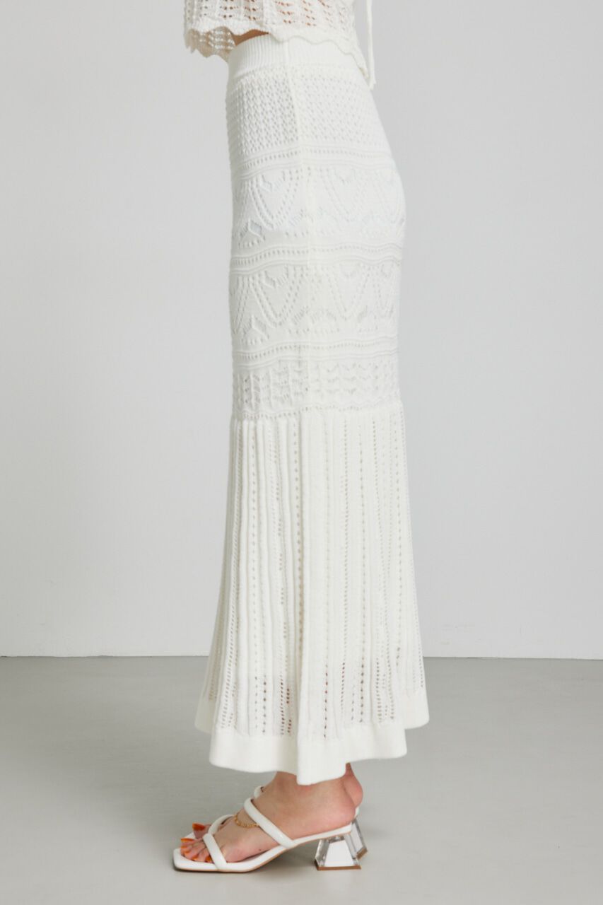 rienda「クロシェマーメイドニットスカート」|スカート|