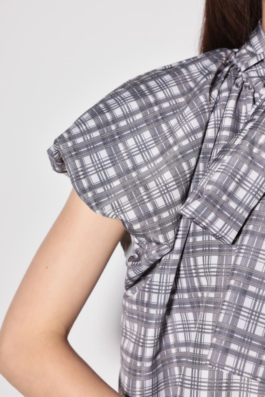 rienda「スカーフ付きバルーンフリルブラウス」|シャツ・ブラウス|