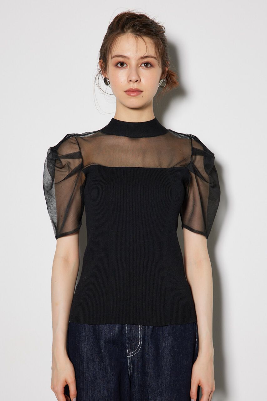 rienda「バックオープンニットトップス」|ニット・セーター|