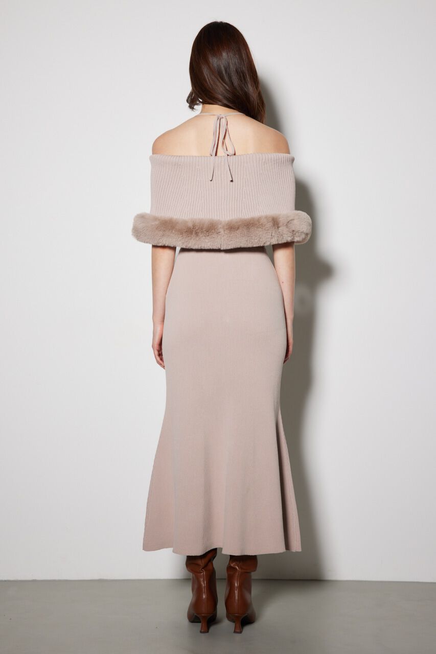 rienda「2WAYフェイクファーマーメイドニットワンピース」|ワンピース|