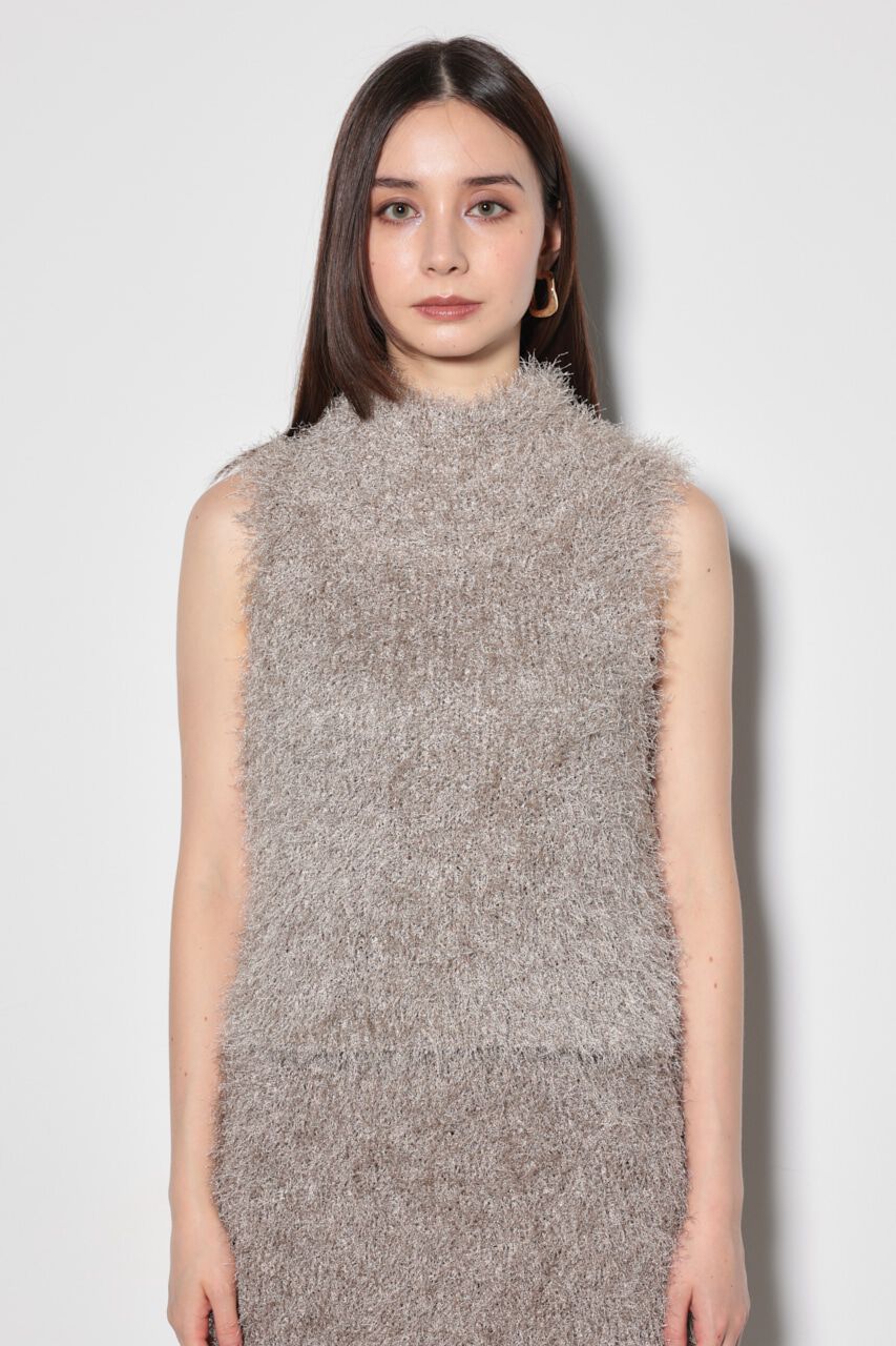 rienda「オフタートルノースリーシャギーニットトップス」|ニット・セーター|