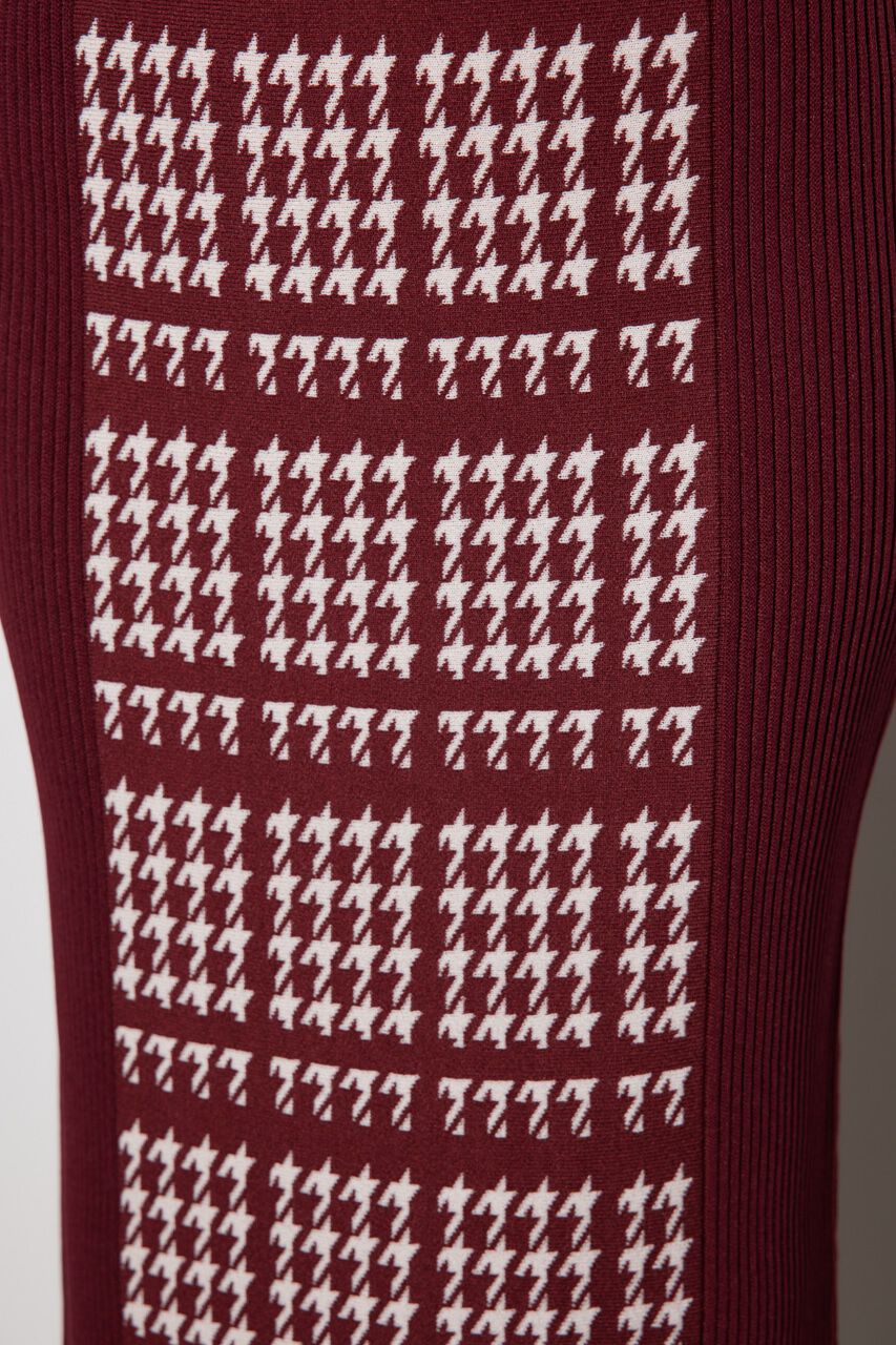 rienda「2WAY千鳥パターンタイトニットワンピース」|ワンピース|