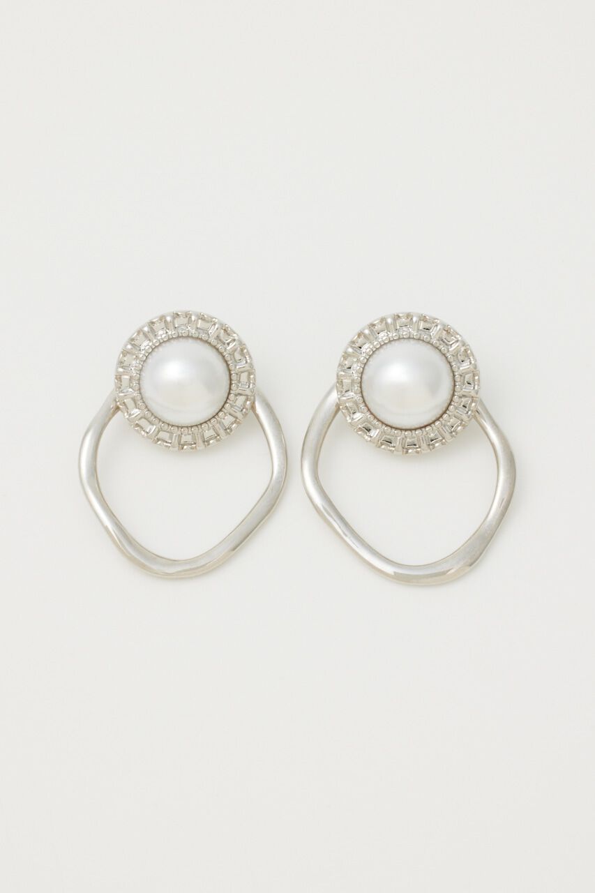 rienda「2WAYビッグフェイクパールピアス」|ピアス|SLV