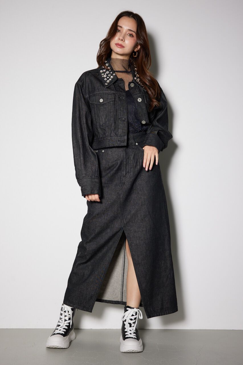 rienda「ストレートロングジャストウエストスカート」|スカート|