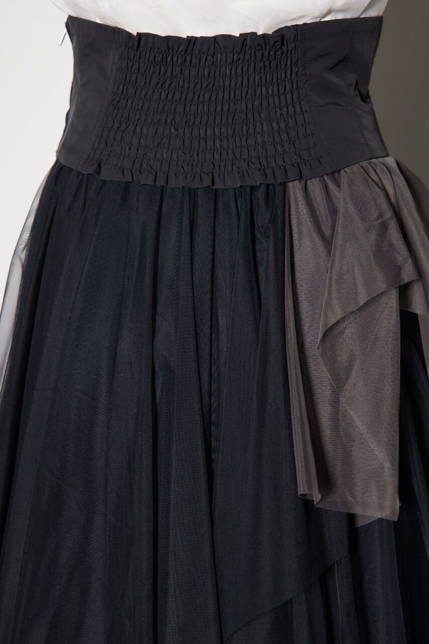 rienda「2WAYコルセットランダムチュールハイウエスト スカート」|スカート|