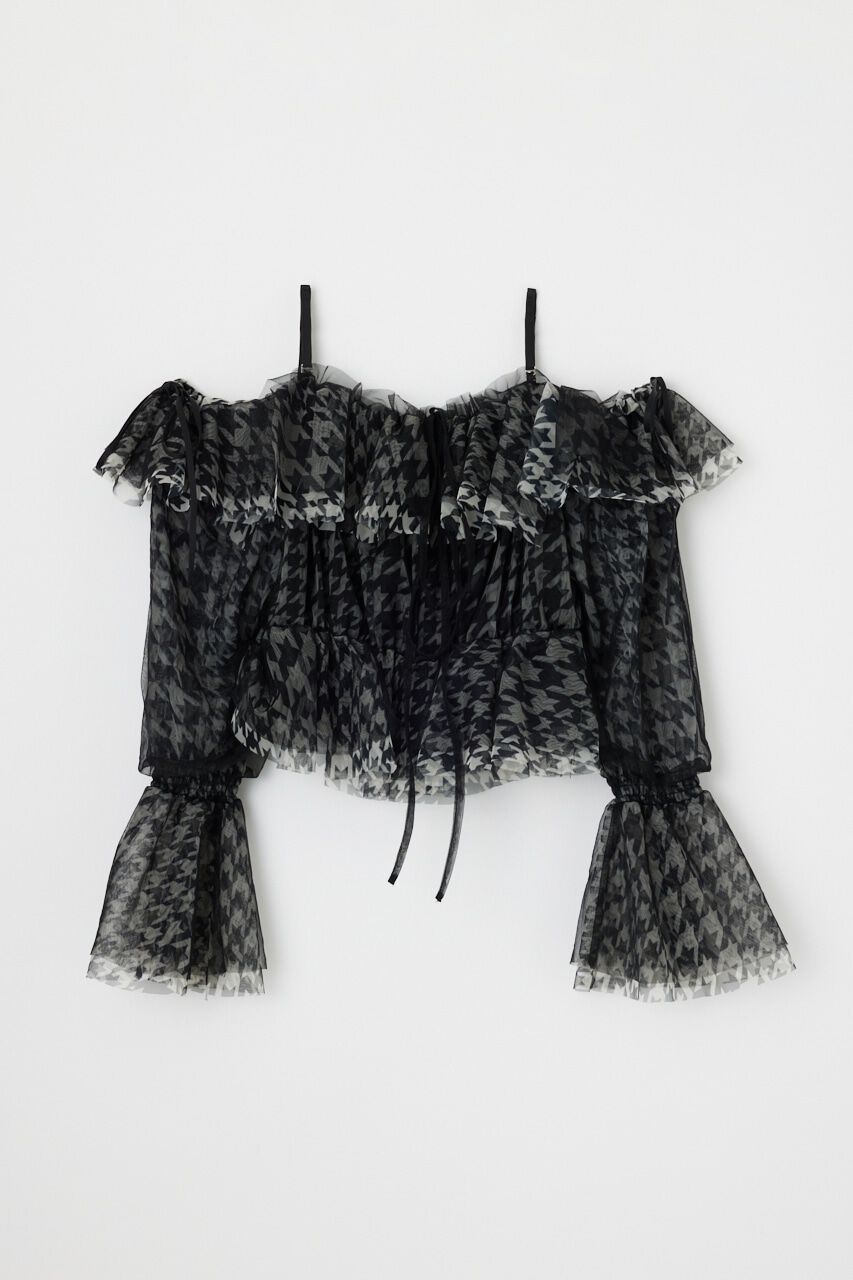 rienda「2WAYギャザーオフショルチュールブラウス」|シャツ・ブラウス|