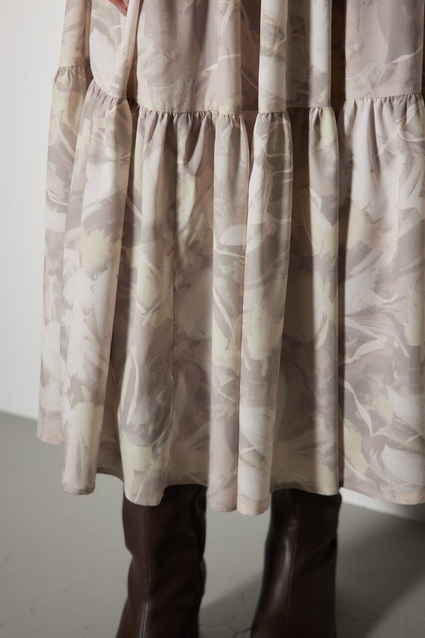 rienda「サイドリボンフレアワンピース」|ワンピース|