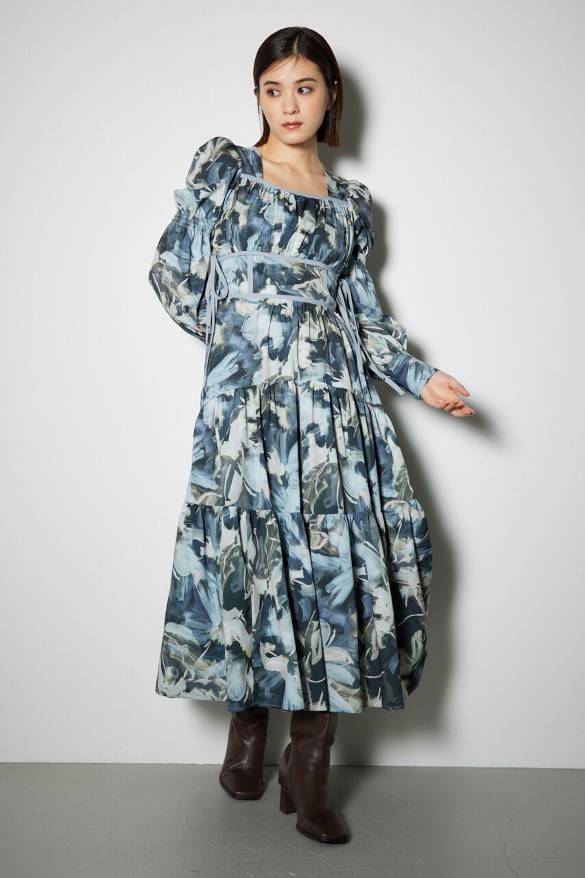 rienda「サイドリボンフレアワンピース」|ワンピース|