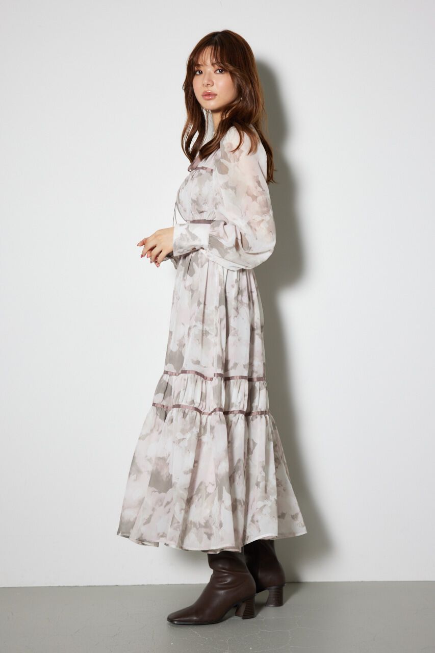 rienda「ニットコンビライクフレアワンピース」|ワンピース|