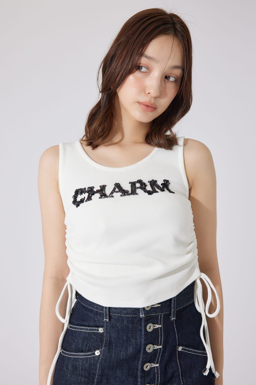 rienda「ビジュードロストタンクトップス」|タンクトップ|