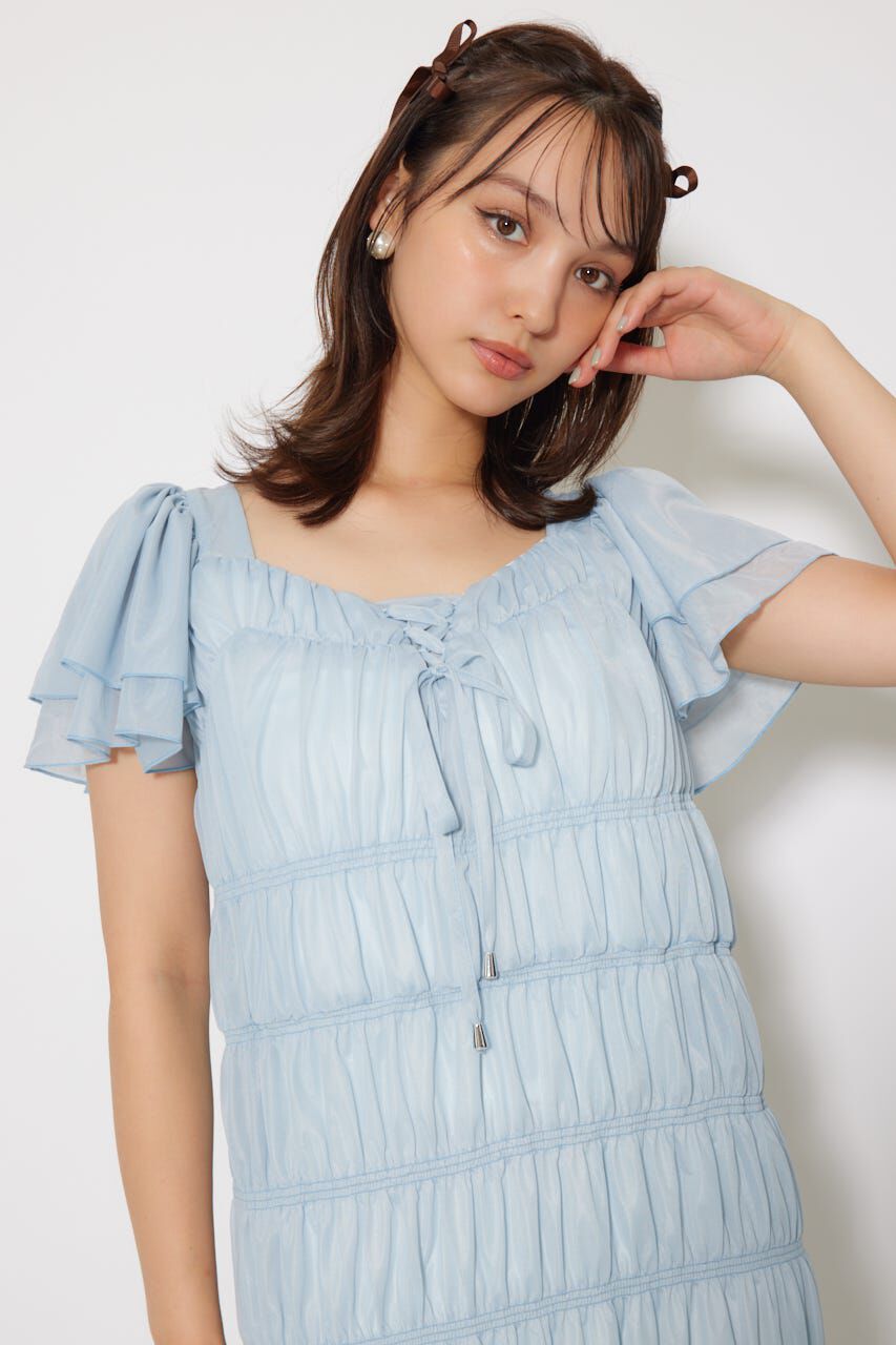 rienda「ワッシャーリラクシーカットワンピース」|ワンピース|