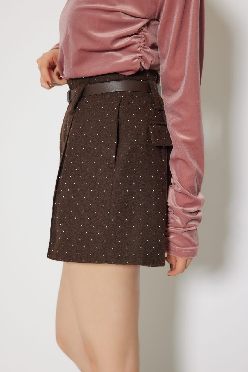 rienda「ベルト付きピンタックショートパンツ」|その他|