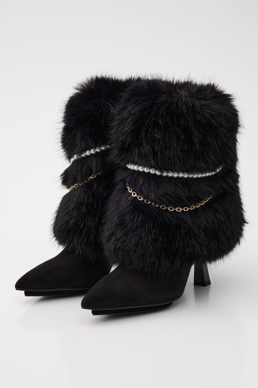 rienda「2WAYフェイクファーレースアップブーティー」|その他|