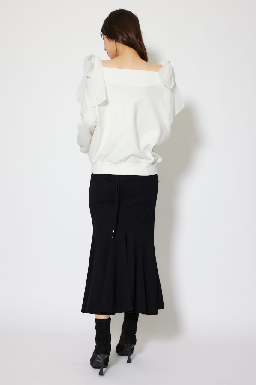 rienda「2WAYチュールオフショルスウェットトップス」|Tシャツ・カットソー|