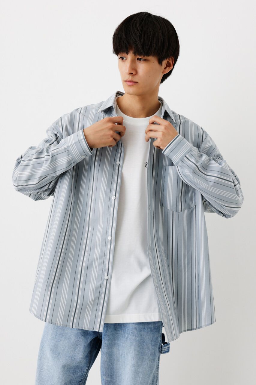 RODEO CROWNS「マルチストライプワイドシャツ」|シャツ・ブラウス|