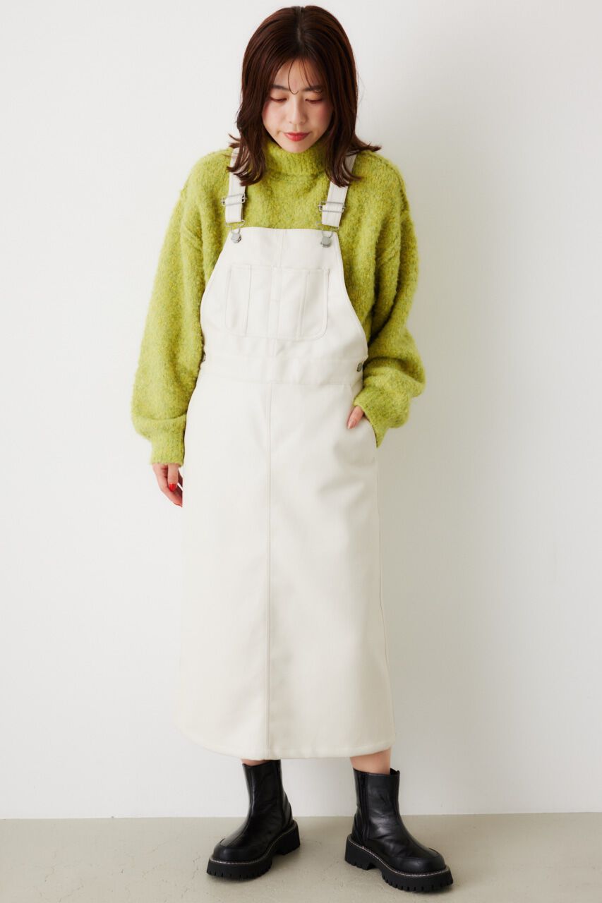 RODEO CROWNS「フェイクレザーサロペットスカート」|その他|