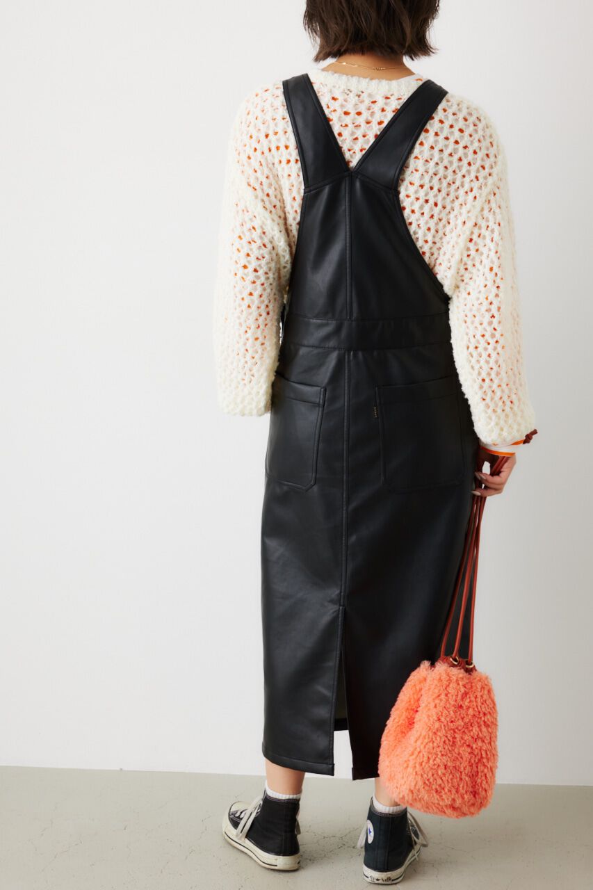 RODEO CROWNS「フェイクレザーサロペットスカート」|その他|