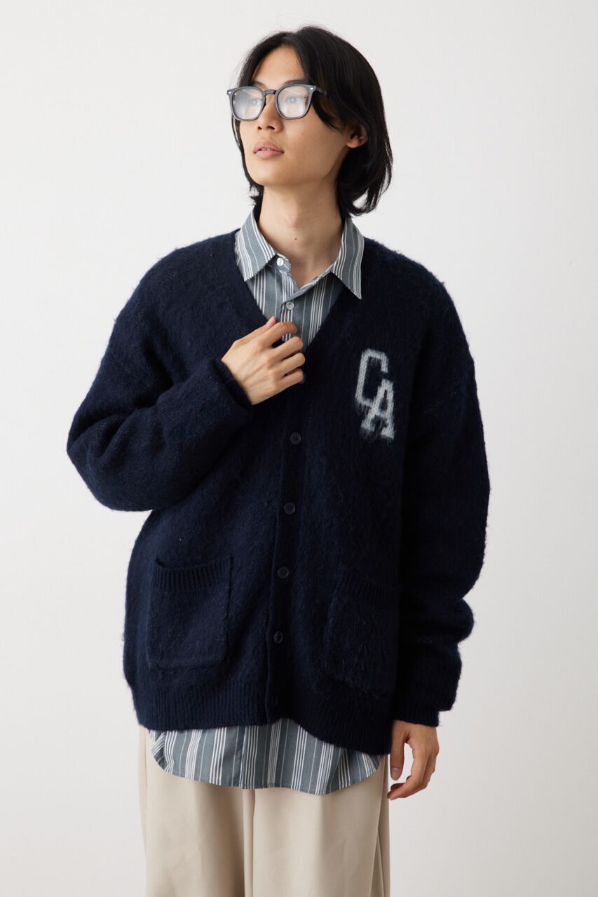RODEO CROWNS「シャギーカレッジニットカーディガン」|カーディガン|NVY