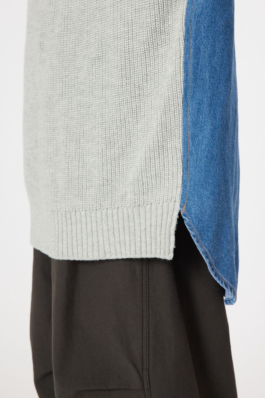 RODEO CROWNS「デニムドッキングニットワンピース」|ワンピース|