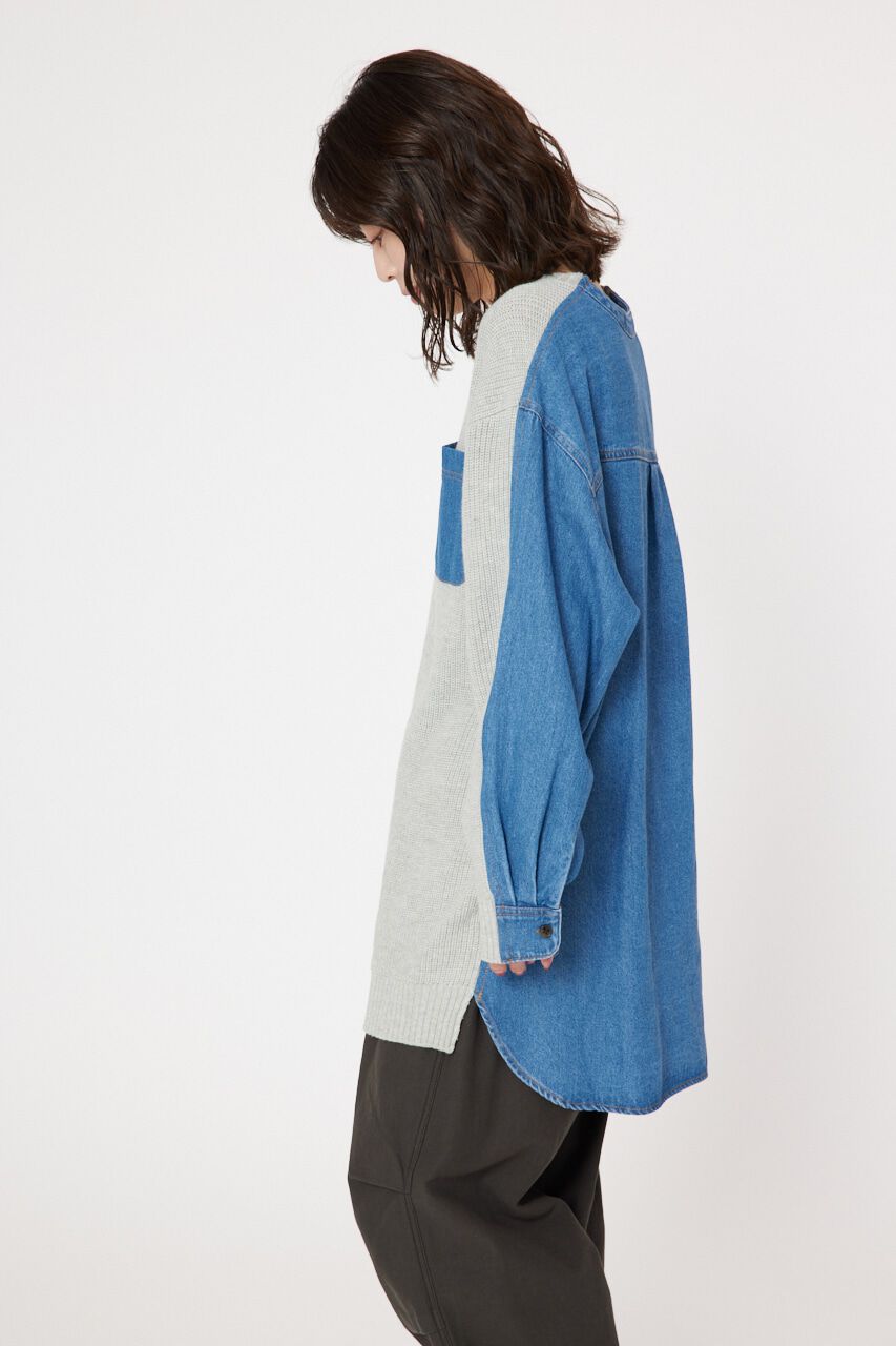 RODEO CROWNS「デニムドッキングニットワンピース」|ワンピース|