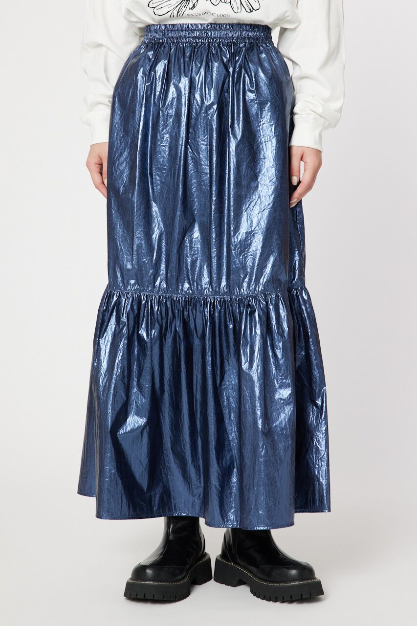 RODEO CROWNS「メタリックギャザースカート」|スカート|