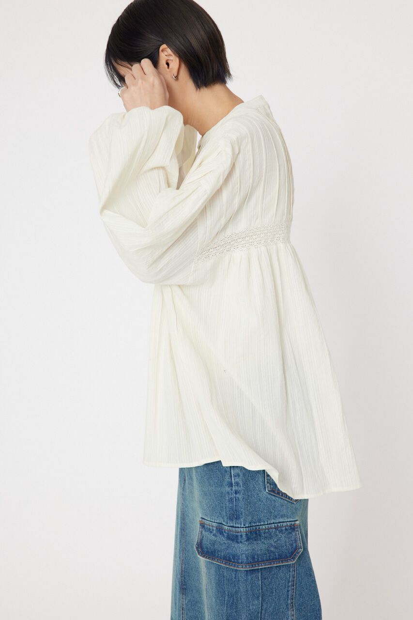 RODEO CROWNS「タックレースブラウス」|シャツ・ブラウス|