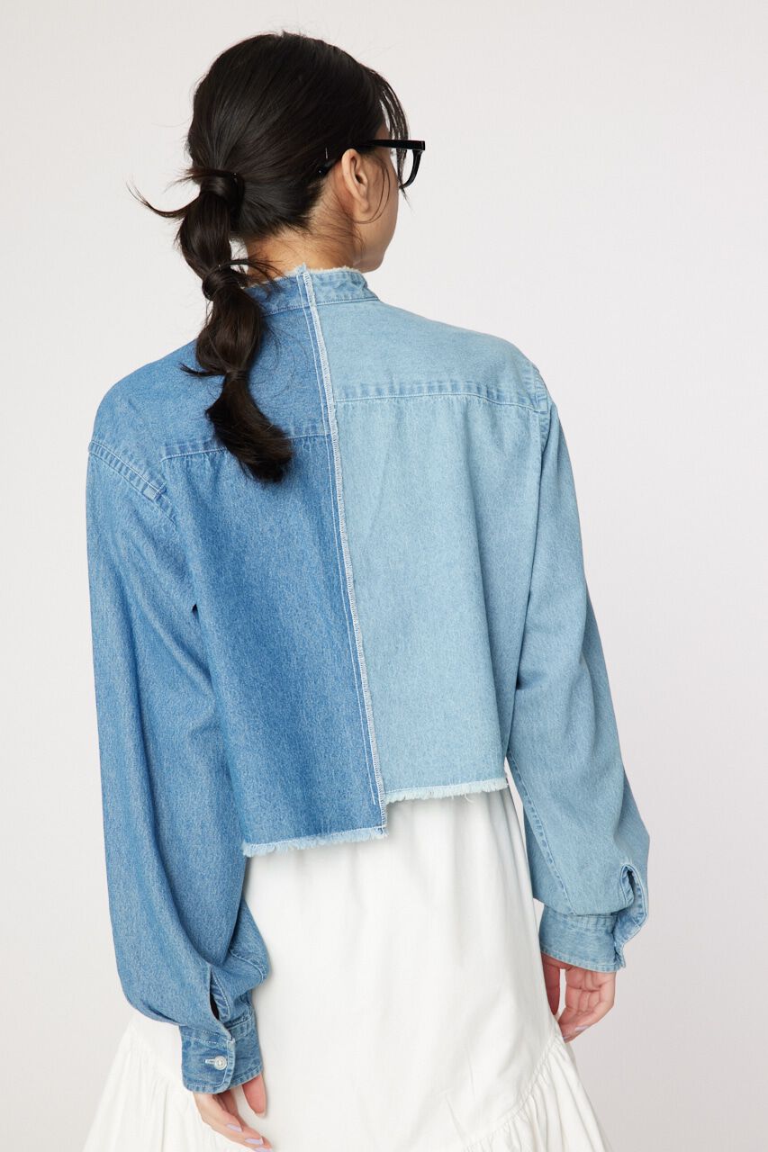 RODEO CROWNS「リボンクロップドシャツ」|シャツ・ブラウス|