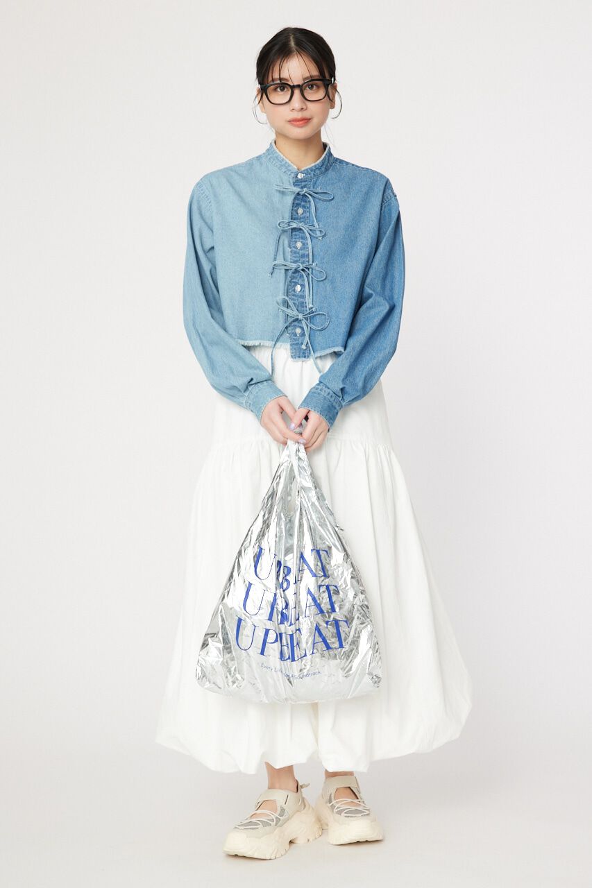 RODEO CROWNS「リボンクロップドシャツ」|シャツ・ブラウス|