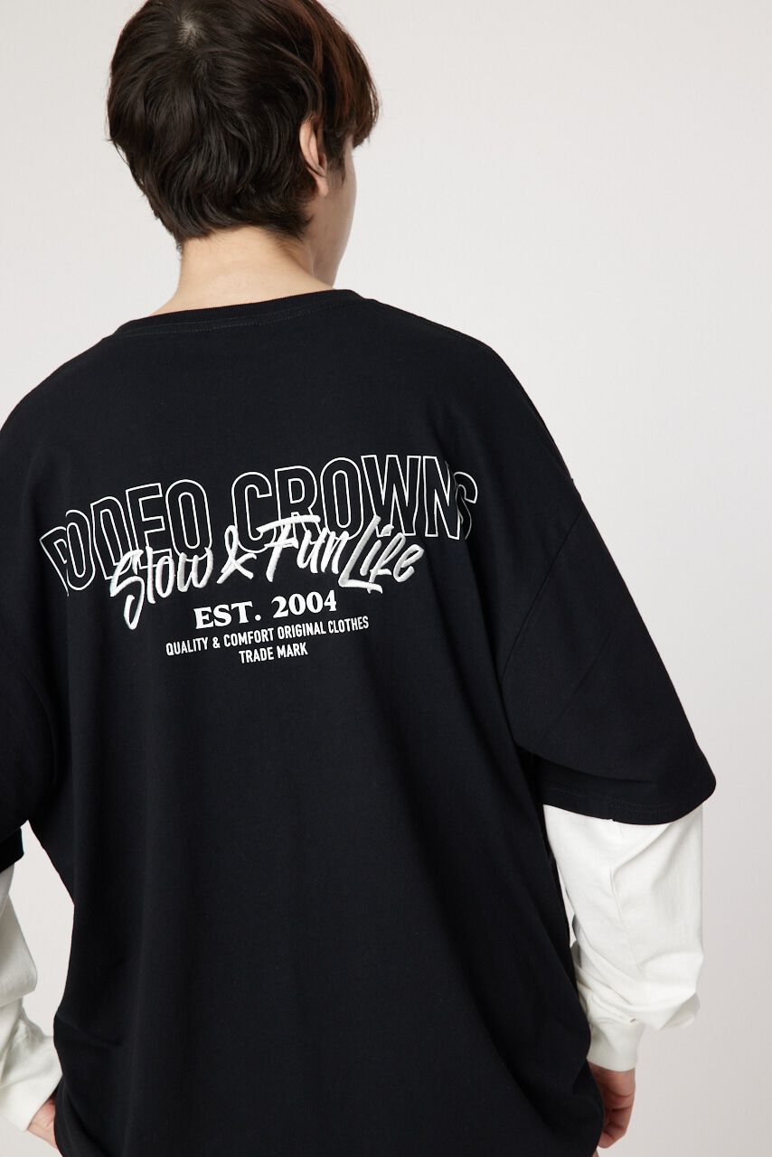 RODEO CROWNS「ロゴレイヤードL/S Tシャツ」|Tシャツ・カットソー|BLK