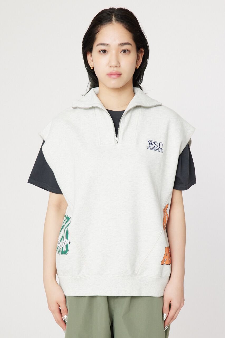 RODEO CROWNS「リメイクハーフジップベスト」|Tシャツ・カットソー|