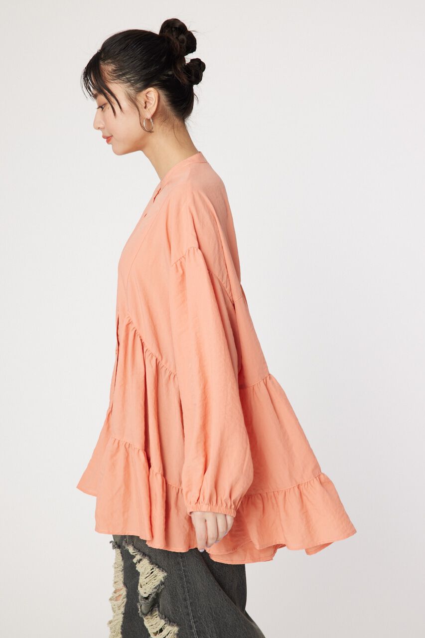 RODEO CROWNS「バンドカラーティアードチュニック」|シャツ・ブラウス|