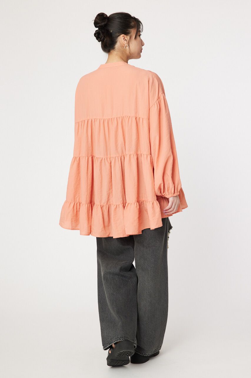 RODEO CROWNS「バンドカラーティアードチュニック」|シャツ・ブラウス|