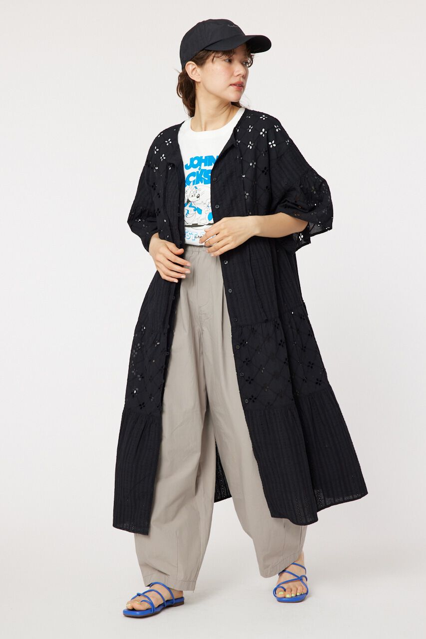 RODEO CROWNS「カットワークレースワンピース」|ワンピース|BLK