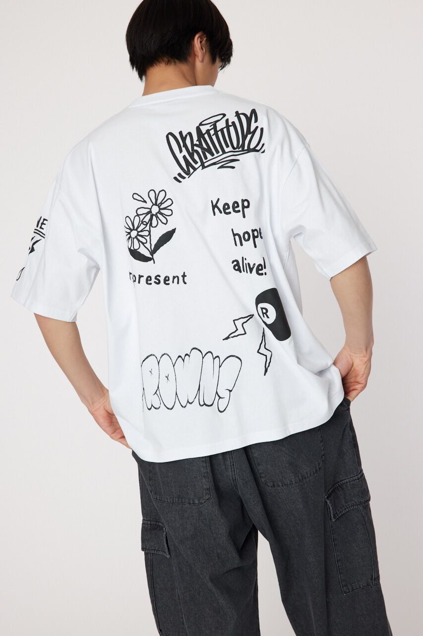 RODEO CROWNS「ラクガキハッポウ Tシャツ」|Tシャツ・カットソー|