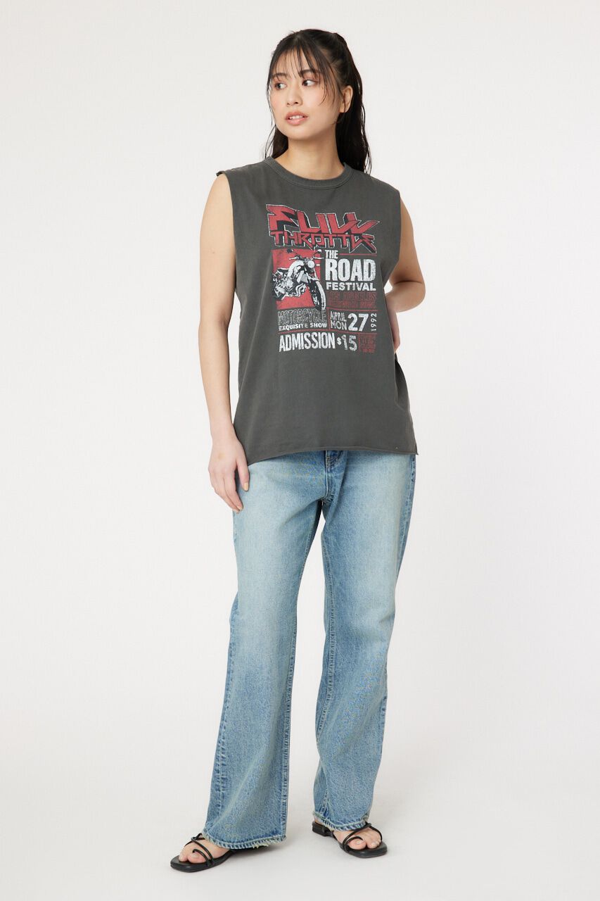 RODEO CROWNS「G/O FULLTHROTTLE ノースリーブTシャツ」|タンクトップ|