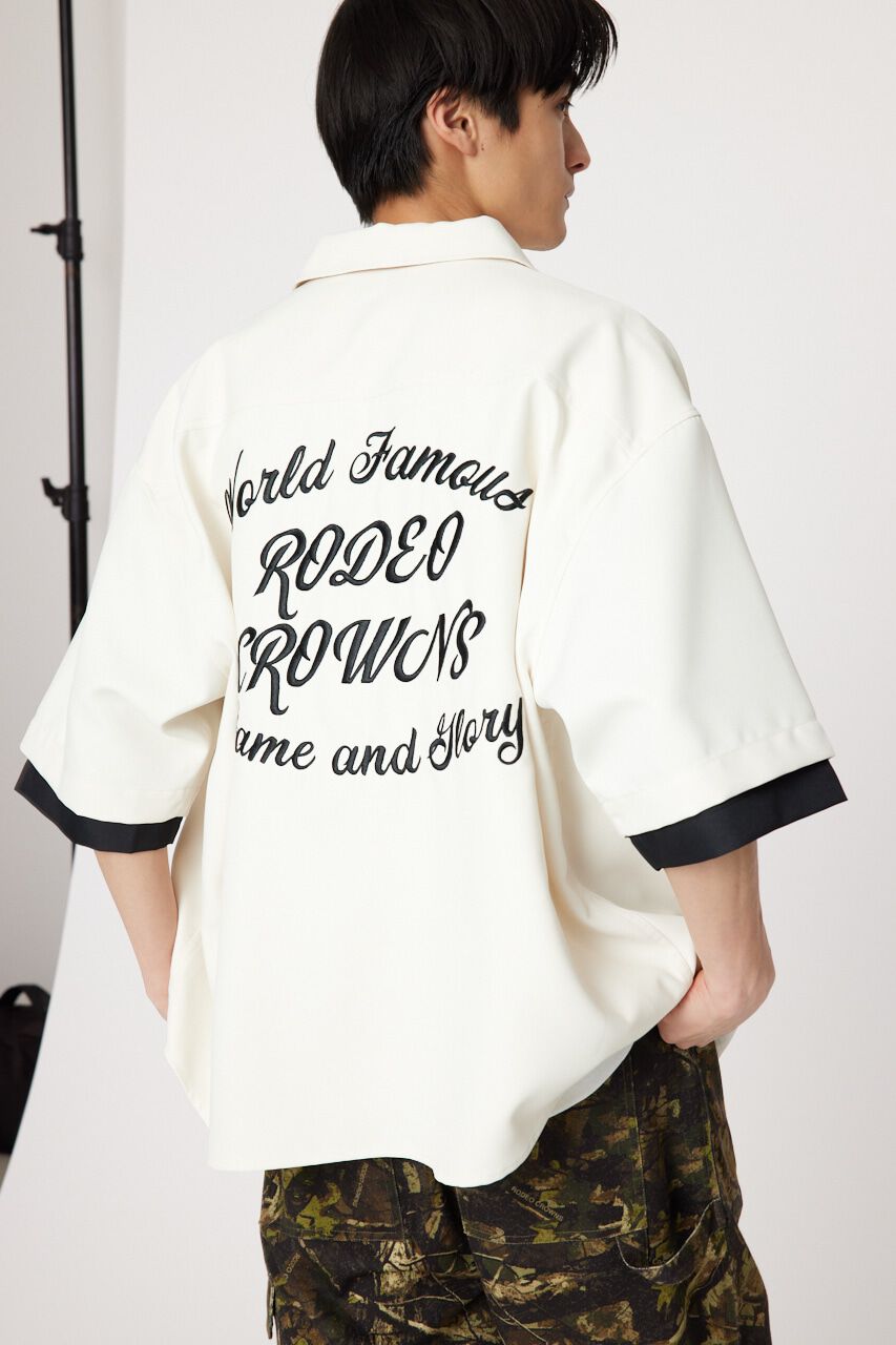 RODEO CROWNS「レイヤードオーバーシャツ」|シャツ・ブラウス|O/WHT1