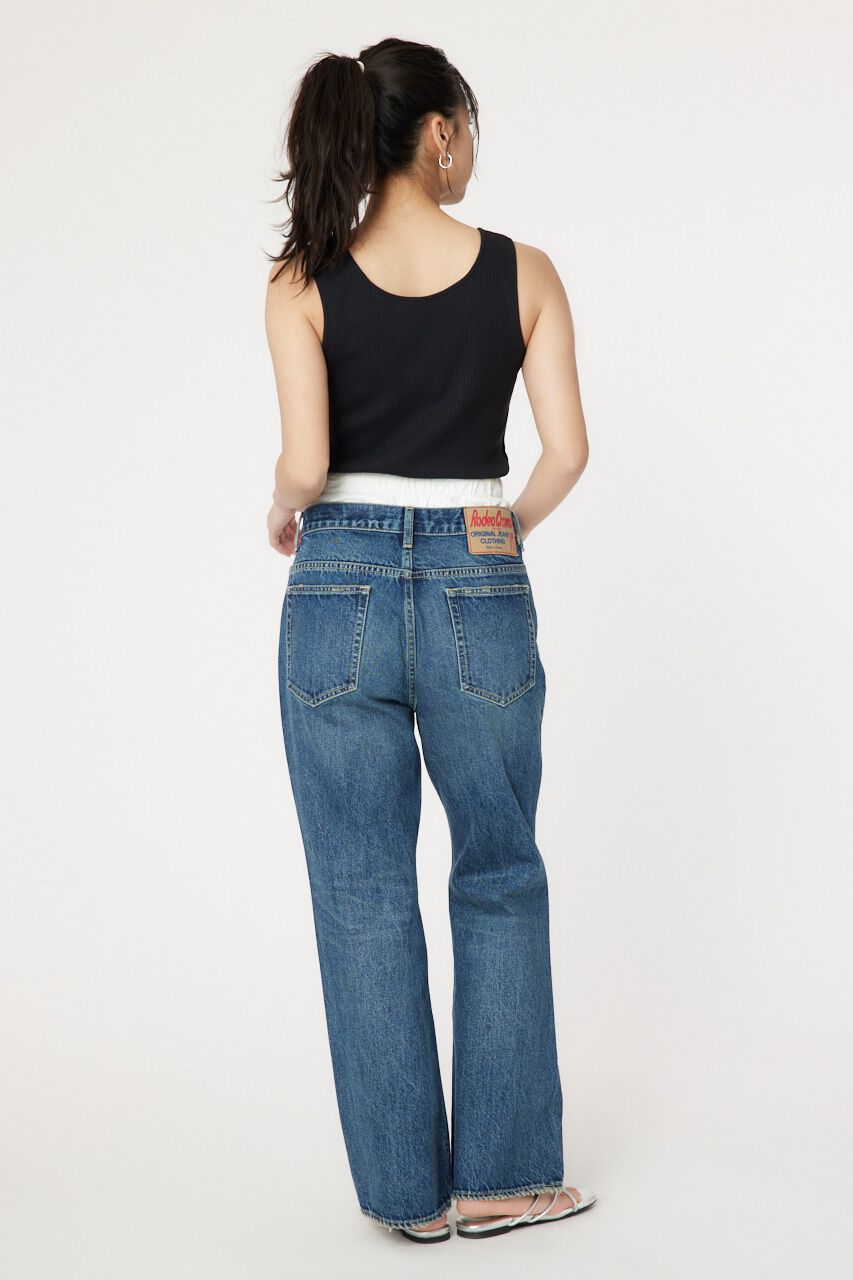 RODEO CROWNS「レイヤードウエストフレアボーイズデニム」|デニム|